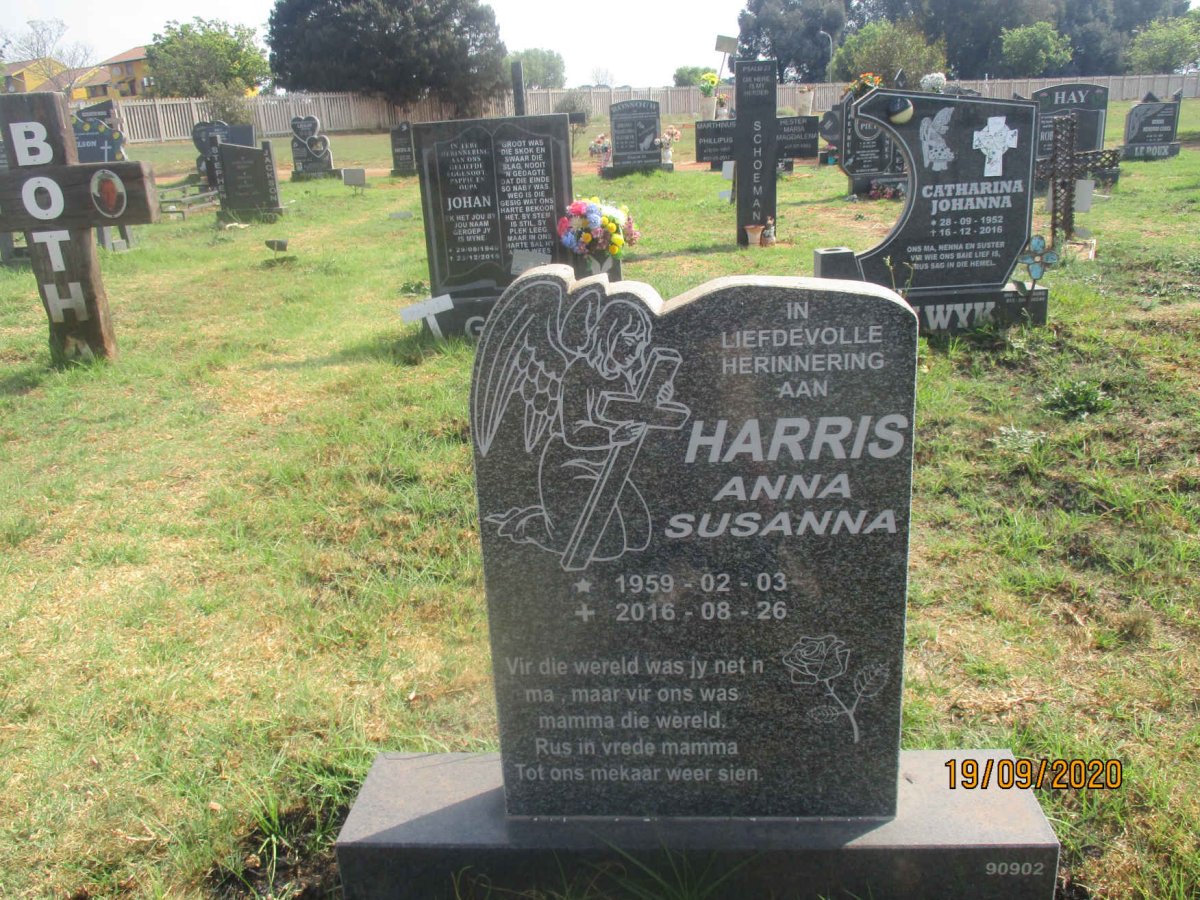 HARRIS Anna Susanna 1959-2016