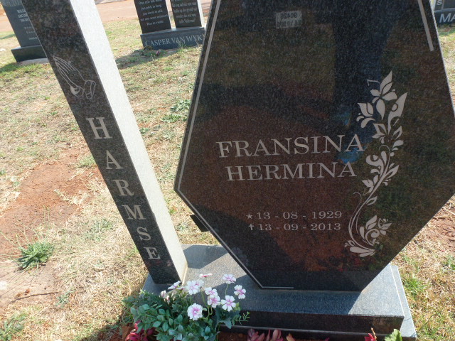 HARMSE Fransina Hermina 1929-2013