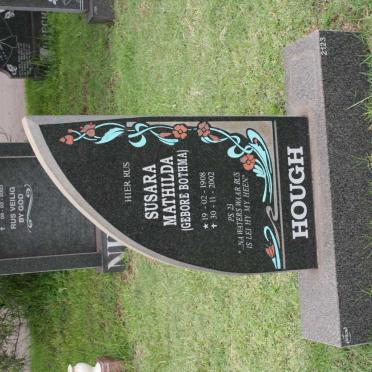 HOUGH Susara Matilda nee BOTHMA 1908-2002