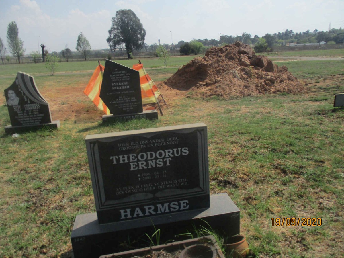 HARMSE Theodorus Ernst 1936-2010