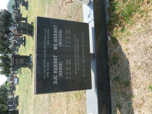 HERBST D.J.C. 1944-2005 &amp; W.G. 1958-2014