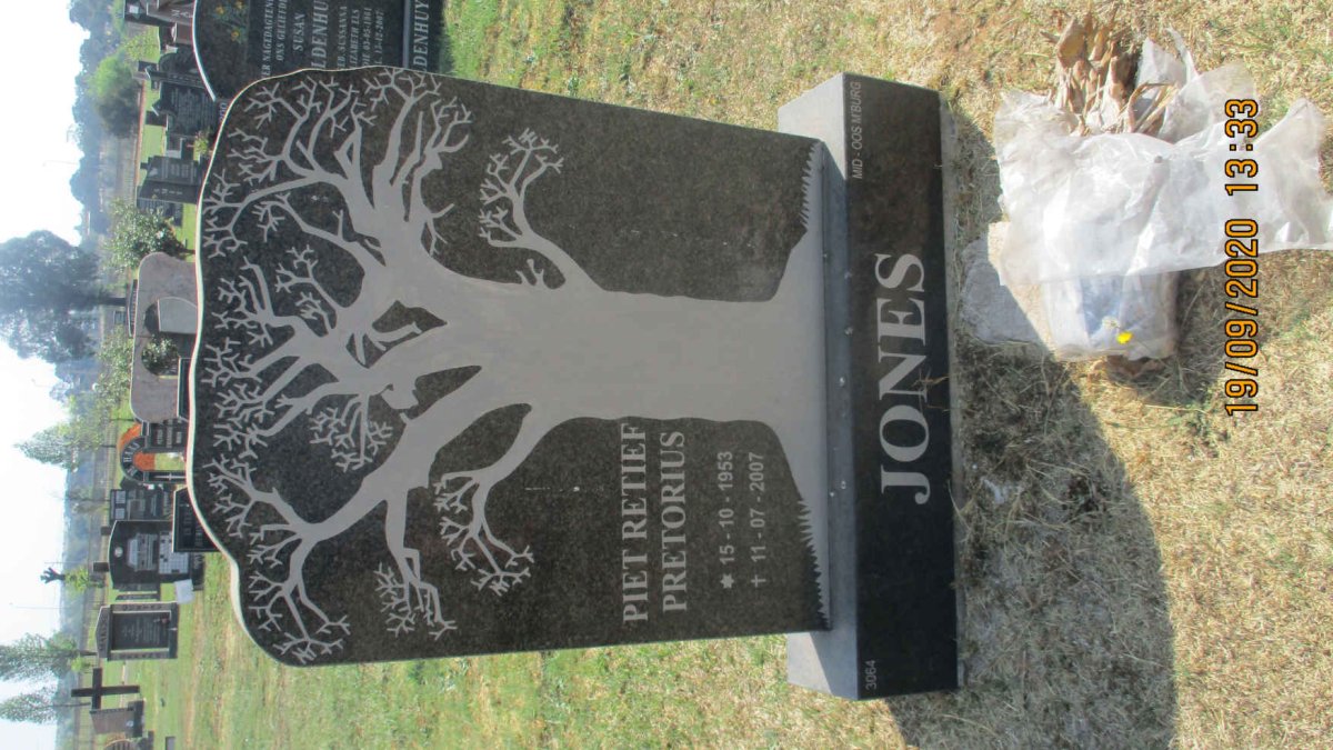 JONES Piet Retief Pretorius 1953-2007