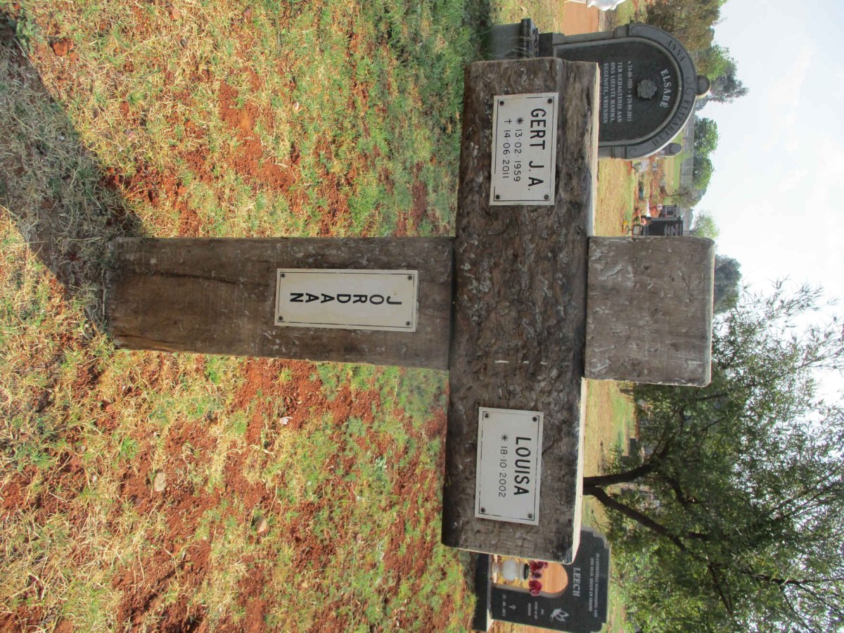 JORDAAN Gert J.A. 1959-2011 :: JORDAAN Louisa 2002-