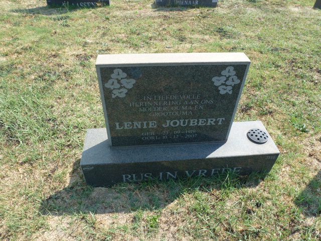JOUBERT Lenie 1919-2007