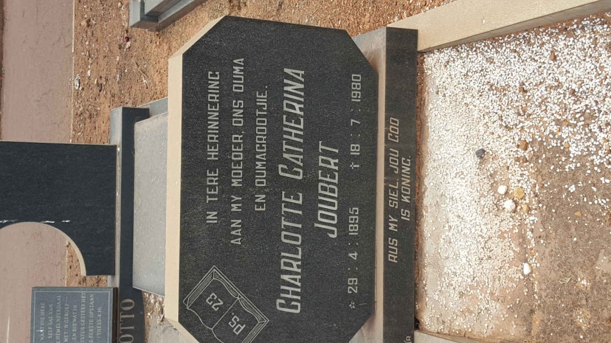 JOUBERT Charlotte Catherina 1895-1980
