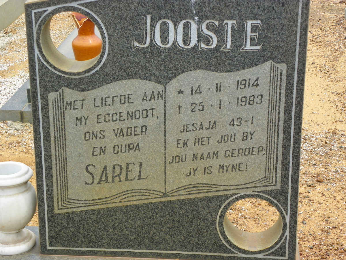JOOSTE Sarel 1914-1983