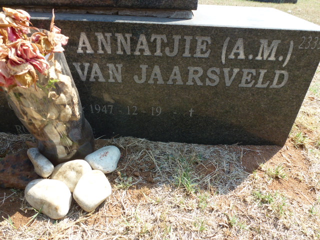 JAARSVELD G.D., van 1939–2009 & A.M. 1947– #2