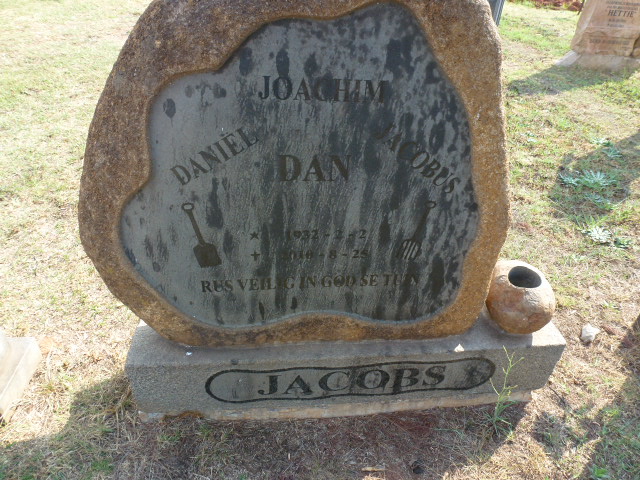 JACOBS Joachim Daniel Jacobus 1932-201?