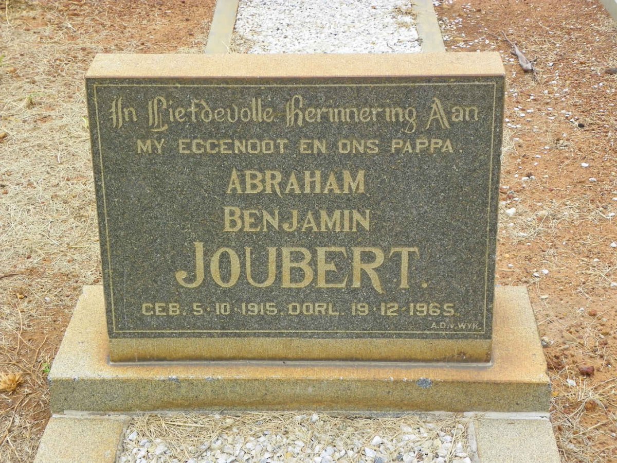 JOUBERT Abraham Benjamin 1915-1965