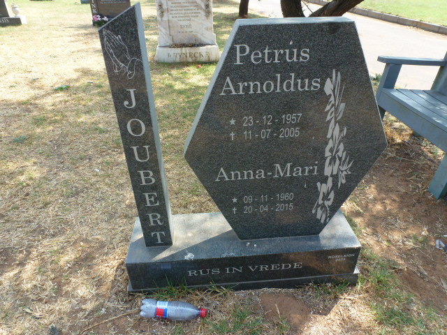 JOUBERT Petrus Arnoldus 1957-2005 &amp; Anna-Mari 1960-2015