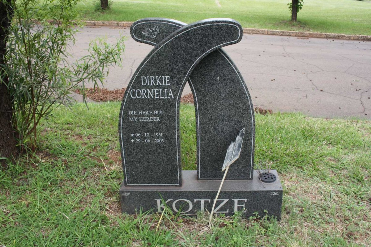 KOTZE Dirkie Cornelia 1951-2003
