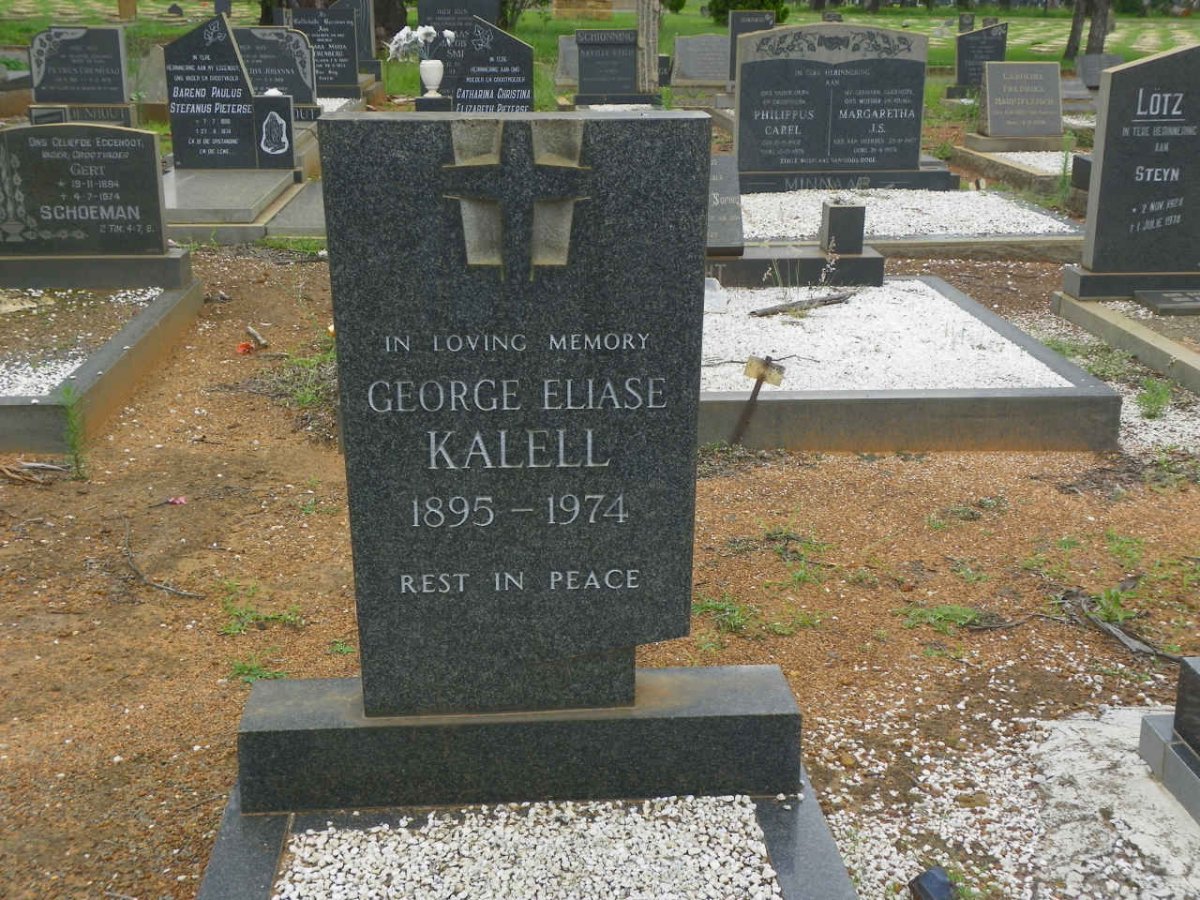 KALELL George Eliase 1895-1974