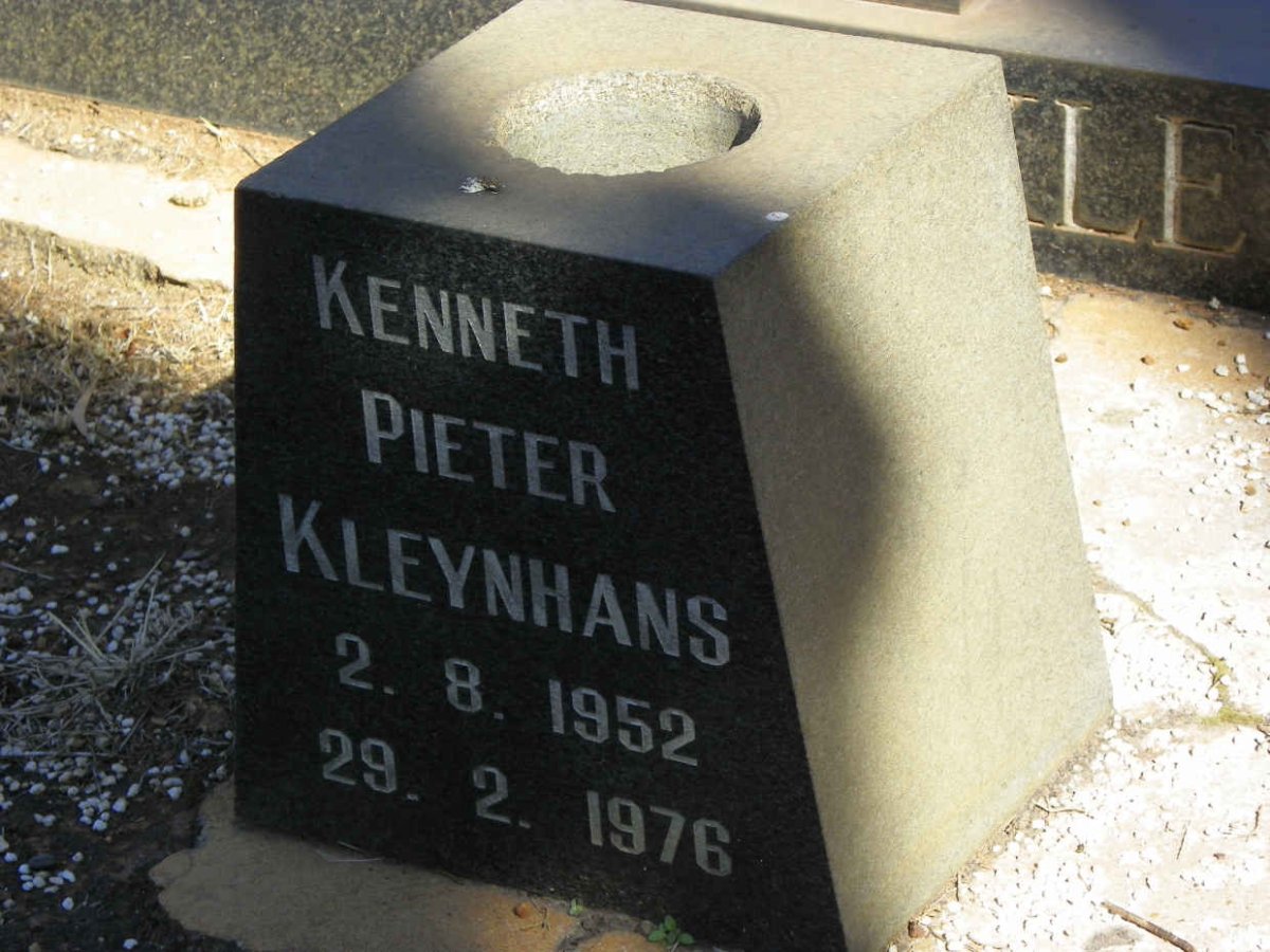 KLEYNHANS Pieter 1924–1973 :: KLEYNHANS Kenneth Pieter 1925–1976 #2