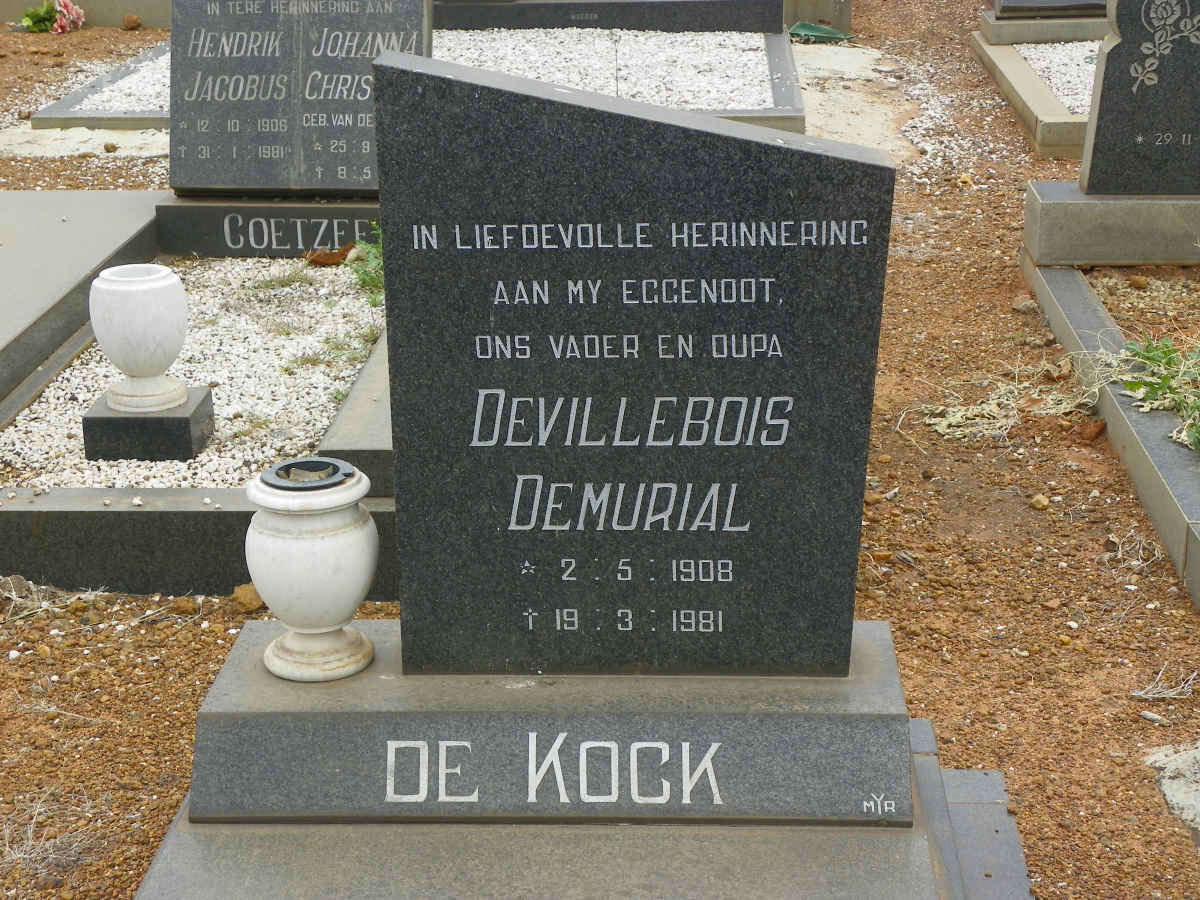 KOCK Devillebois Demurial, de 1908-1981
