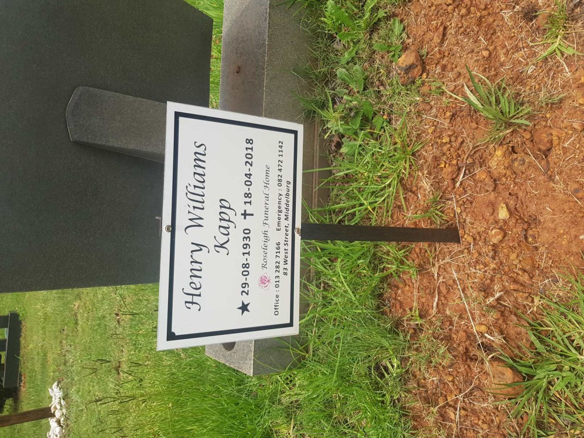 KAPP Henry Williams 1930-2018 &amp; Hester Maria 1935-2002 #2