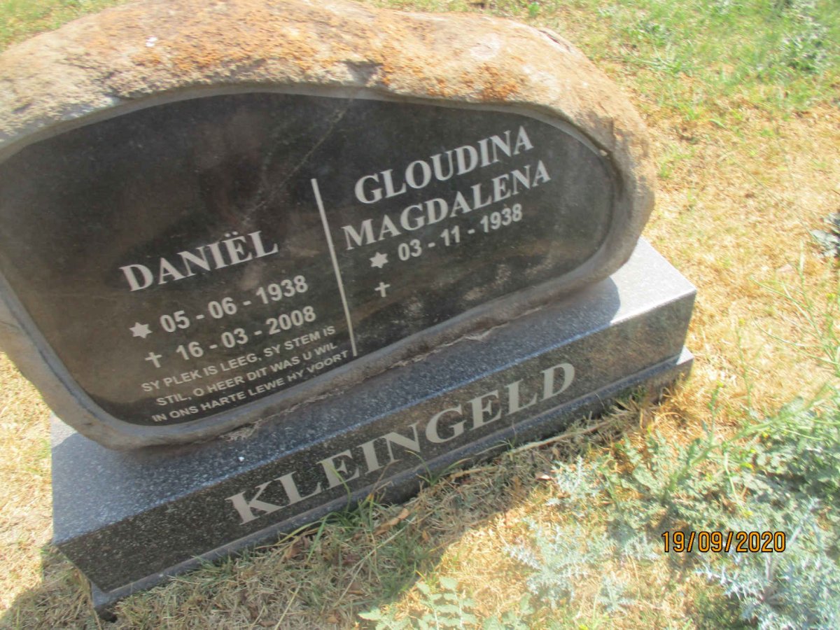 KLEINGELD Daniel 1938-2008 &amp; Gloudina Magdalena 1938-