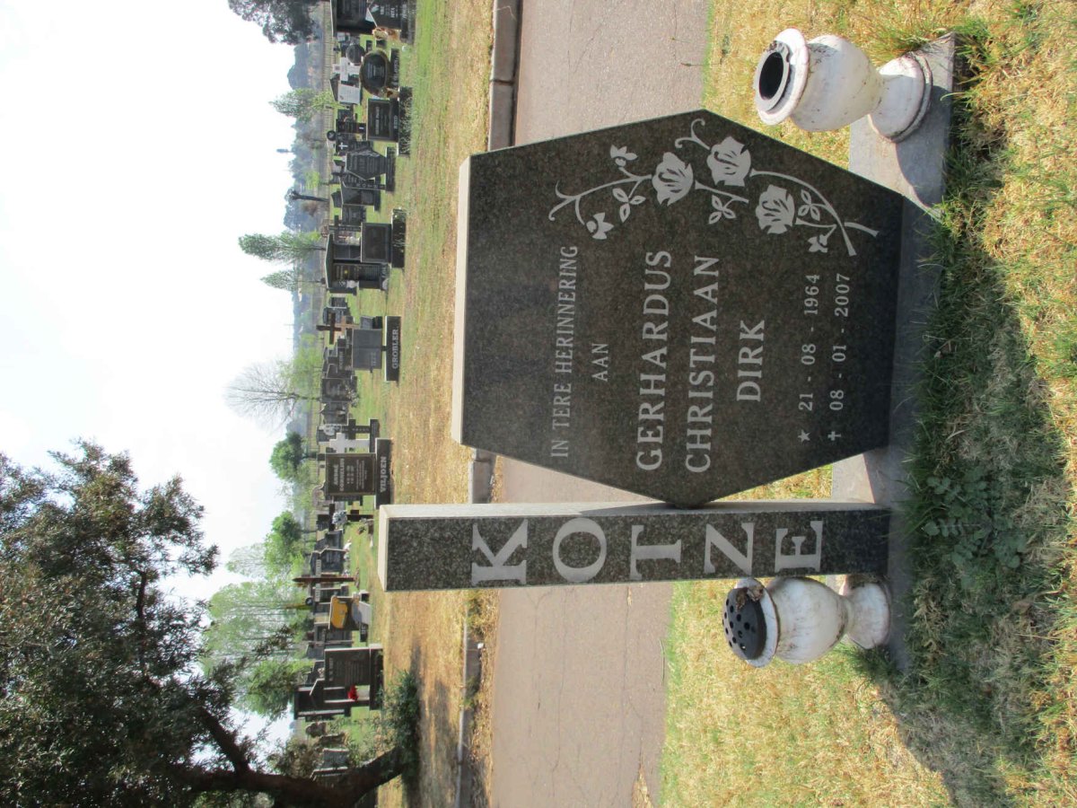 KOTZE Gerhardus Christiaan Dirk 1964-2007