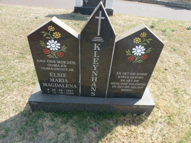 KLEYNHANS Elsie Maria Magdalena 1921-2006