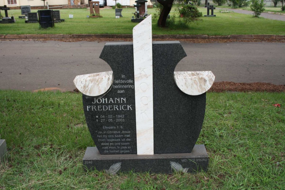 KOCK Johan Frederick 1942-2003