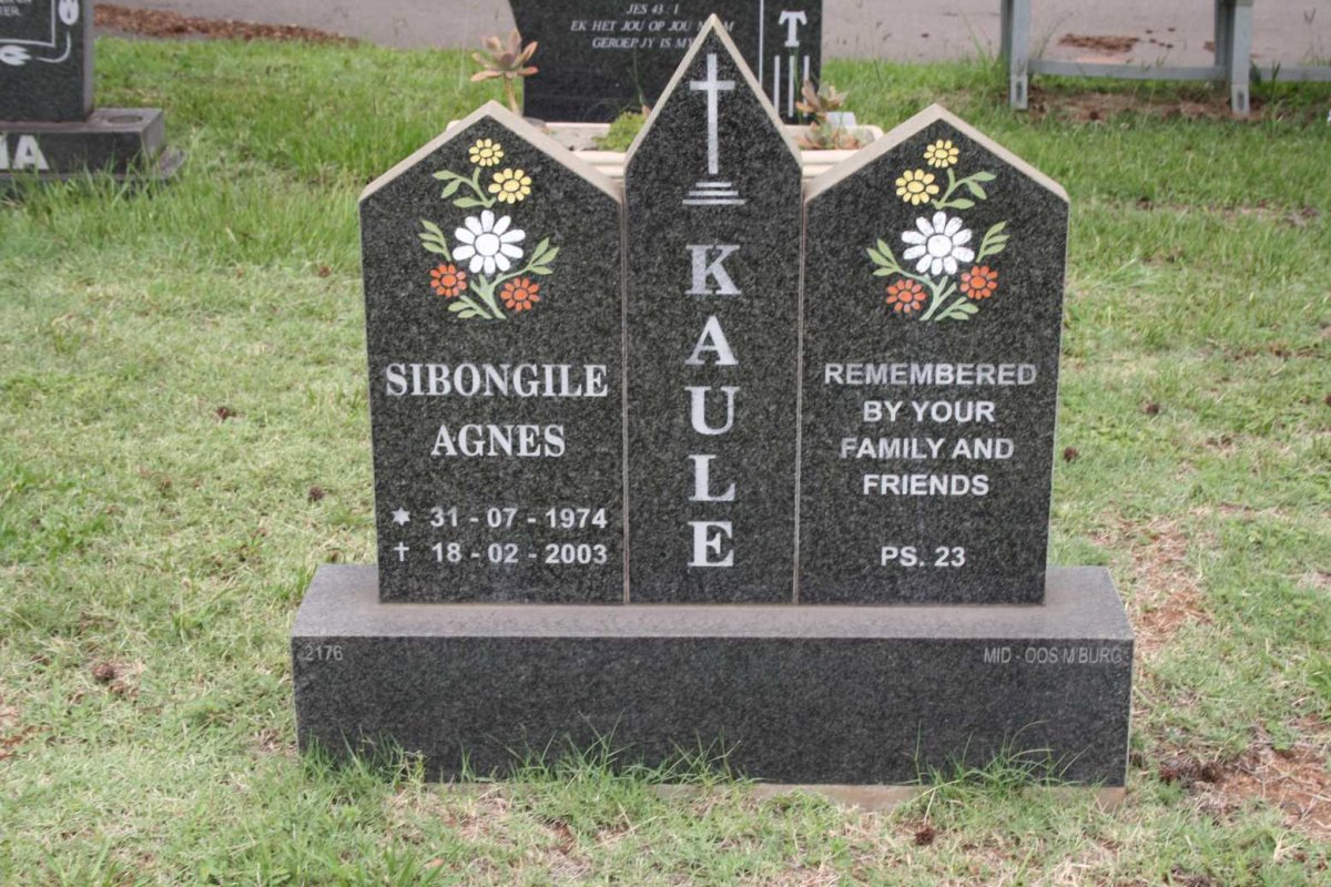 KAULE Sibongile Agnes 1974-2003