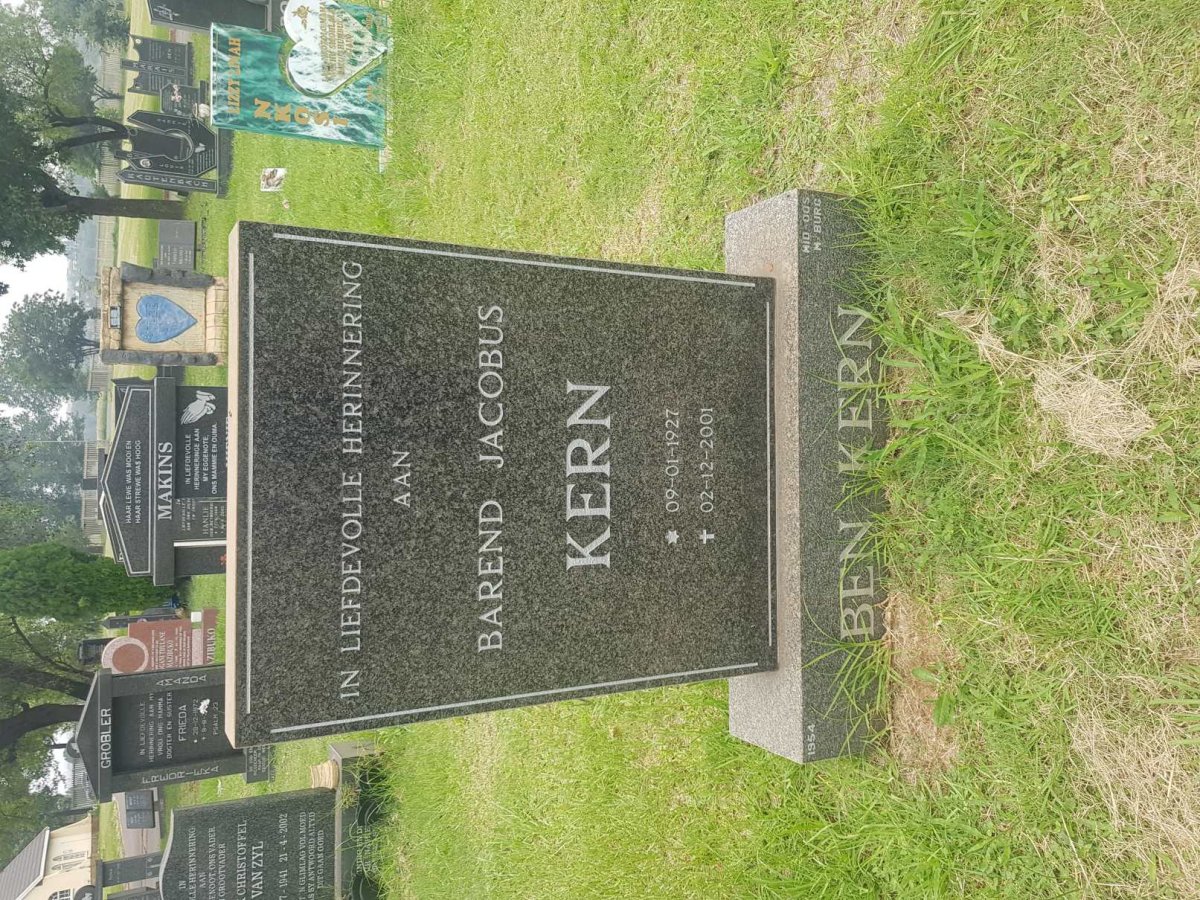 KERN Barend Jacobus 1927-2001