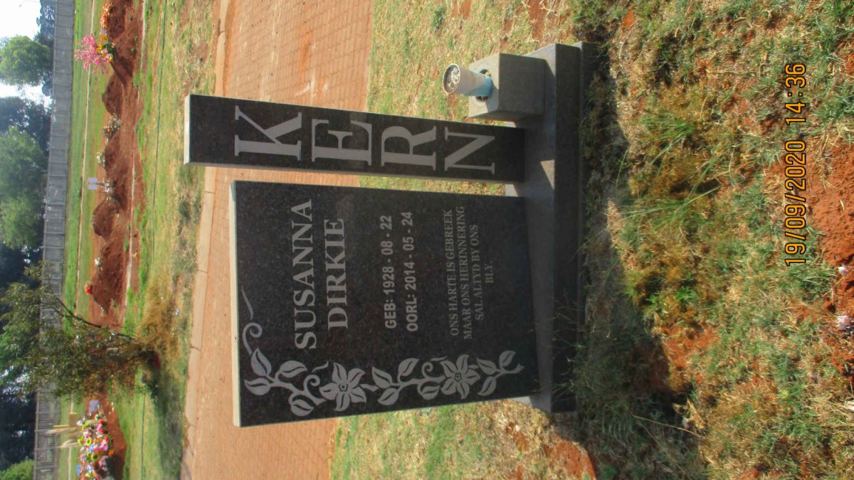 KERN Susanna Dirkie 1928-2014