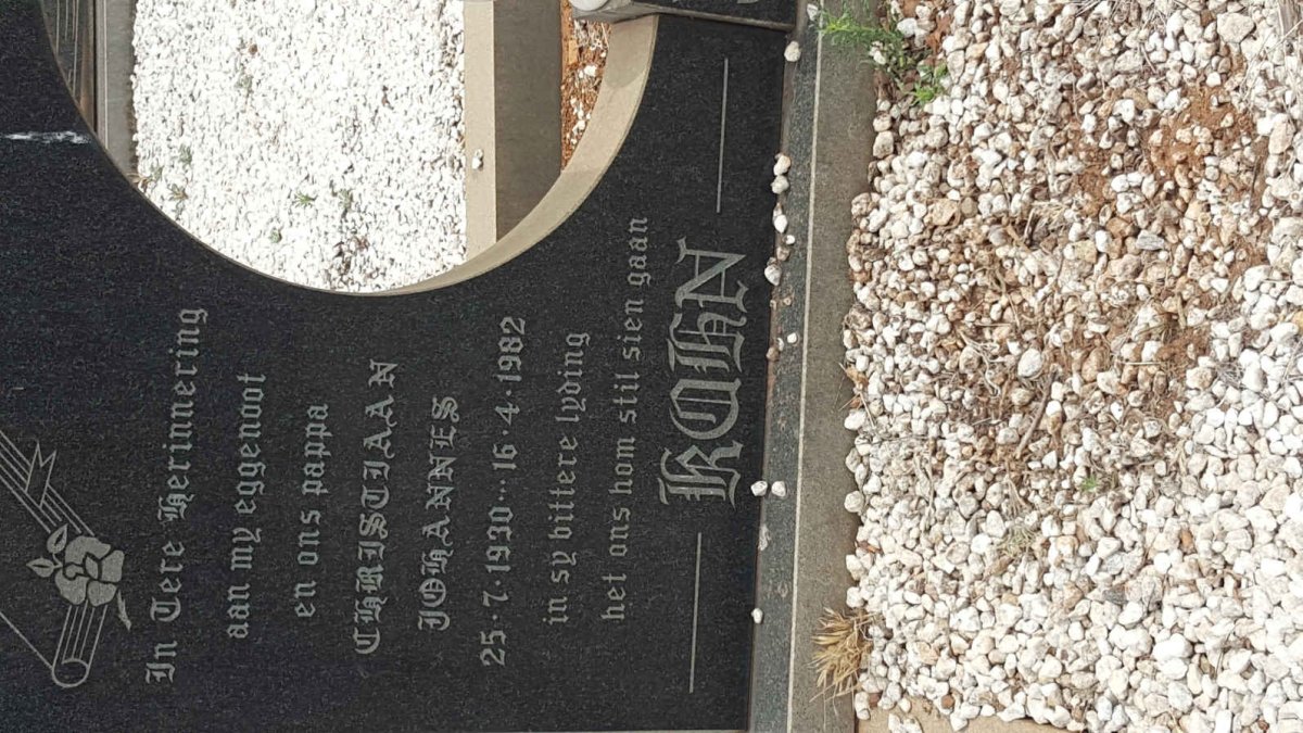 KUHN Christiaan Johannes 1930-1982