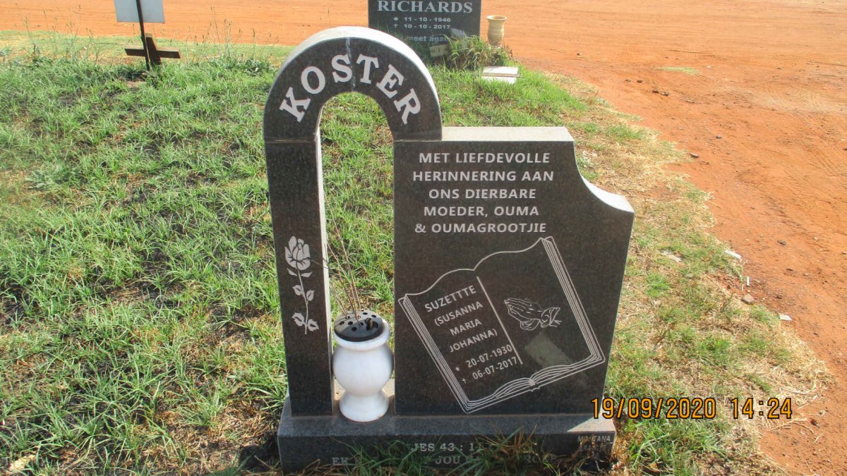 KOSTER Susanna Maria Johanna 1930-2017