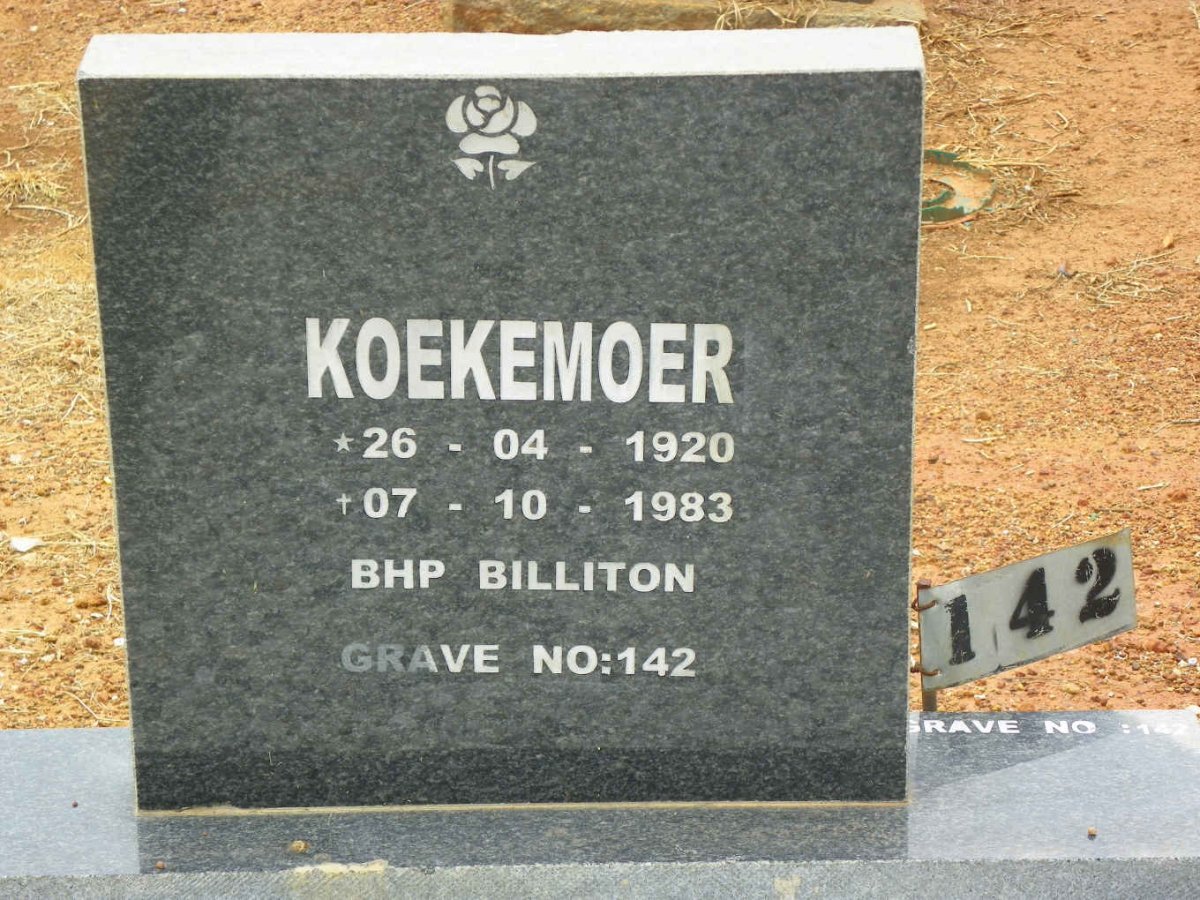KOEKEMOER 1920-1983