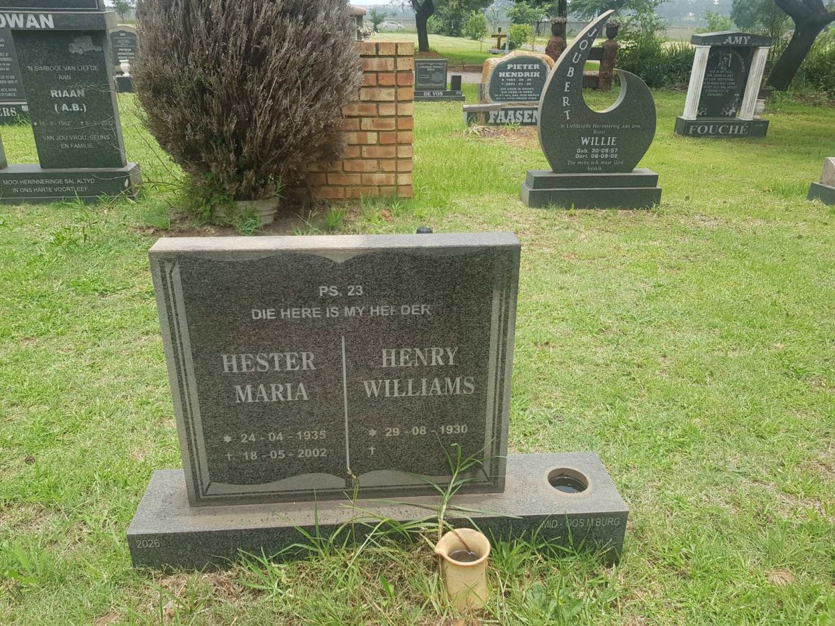 KAPP Henry Williams 1930-2018 &amp; Hester Maria 1935-2002 #1
