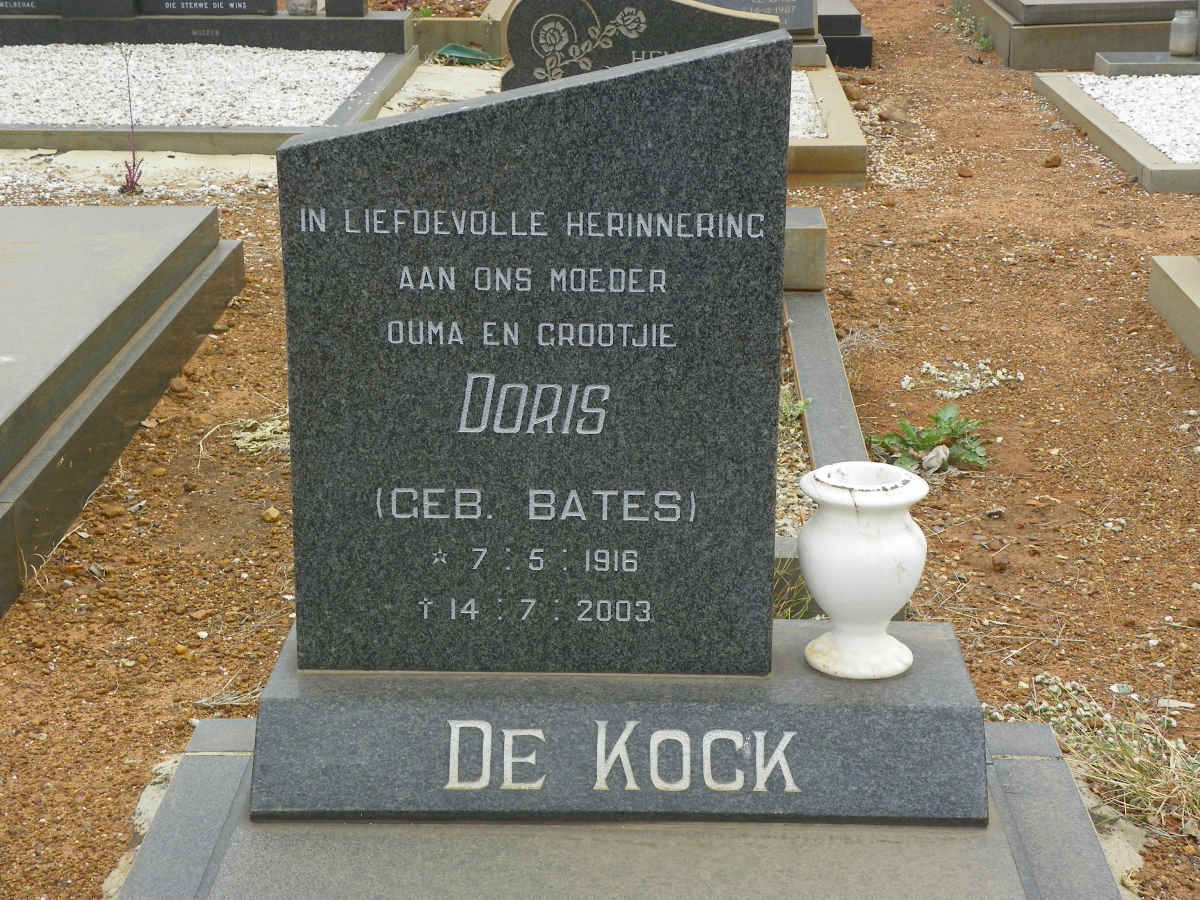 KOCK Doris, de nee BATES 1916-2003