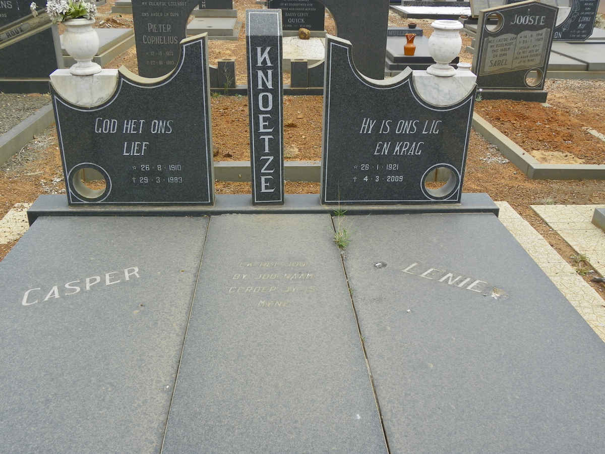 KNOETZE Casper 1910-1983 &amp; Lenie 1921-2009
