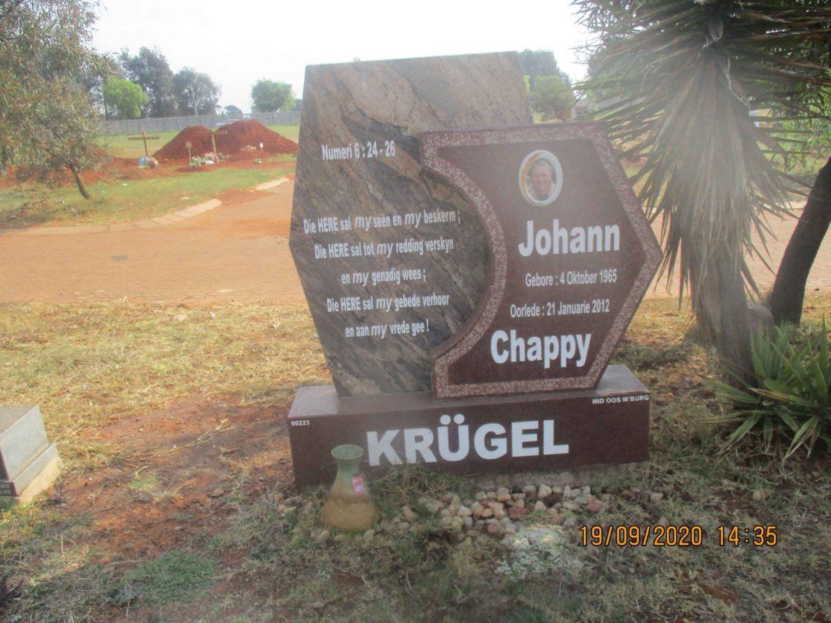 KRUGEL John Chappy 1965-2012