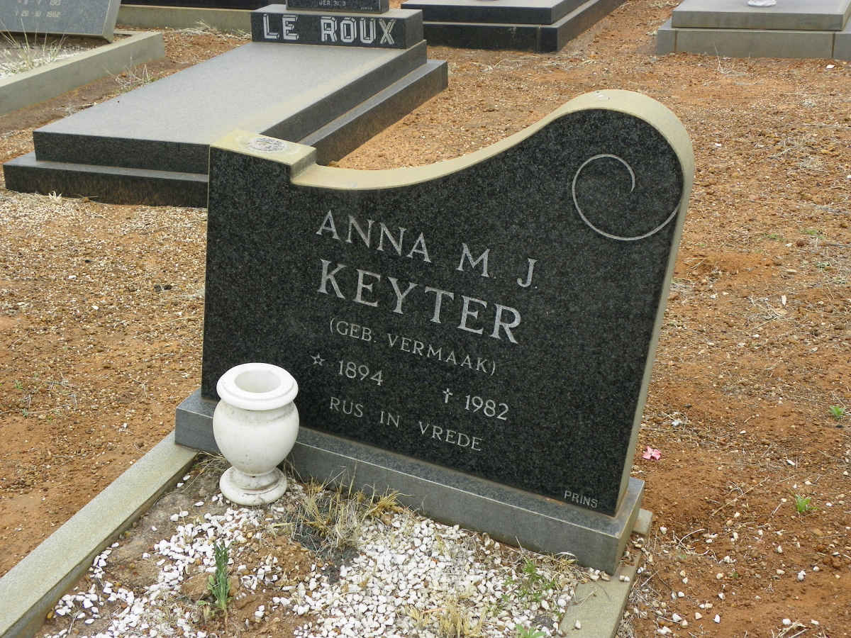 KEYTER Anna M.J. nee VERMAAK 1894-1982