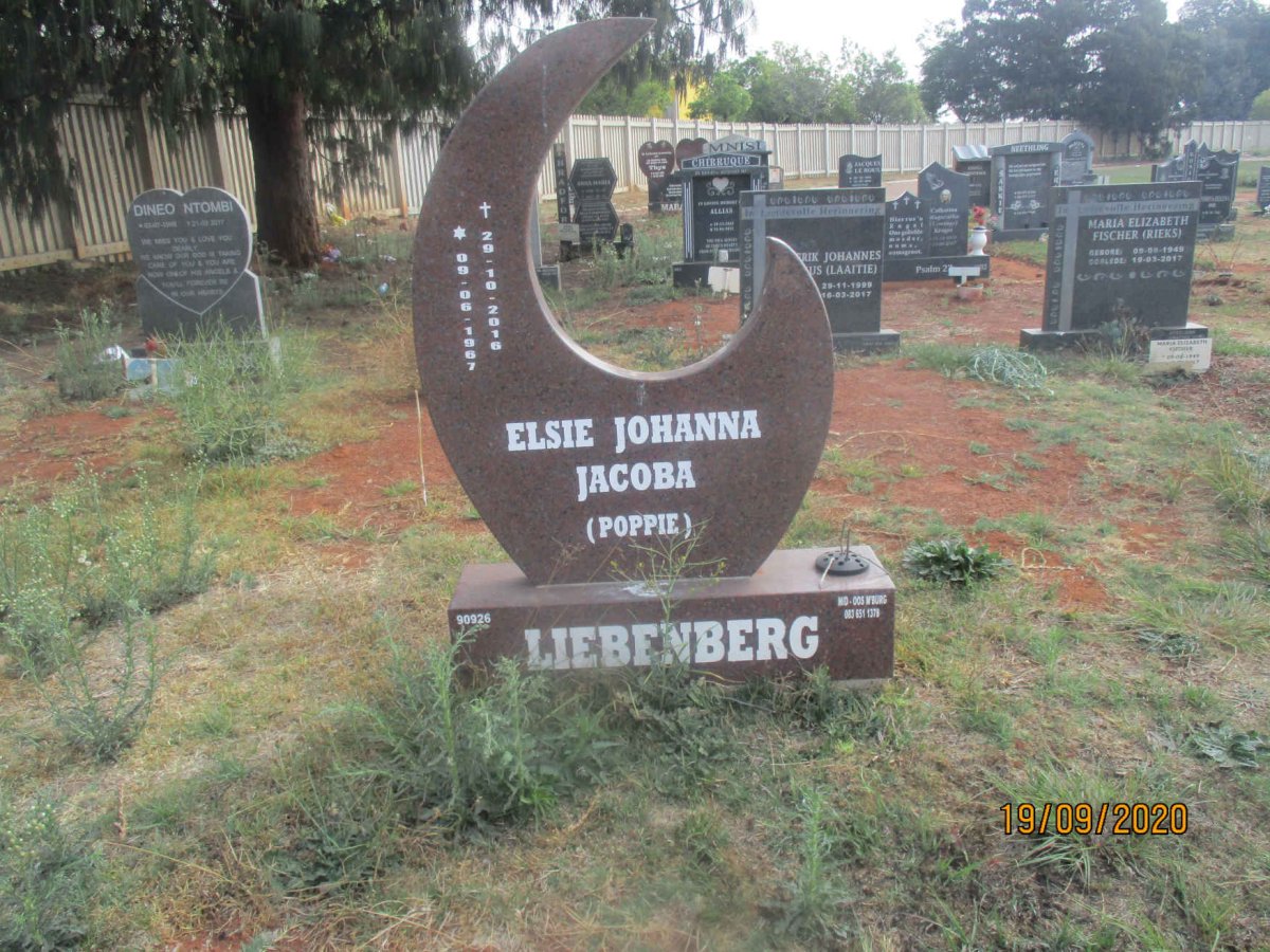LIEBENBERG Elsie Johanna Jacoba 1967-2016
