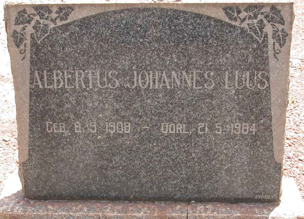 LUUS Albertus Johannes 1908-1964