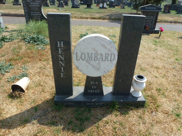 LOMBARD Hennie 1942-