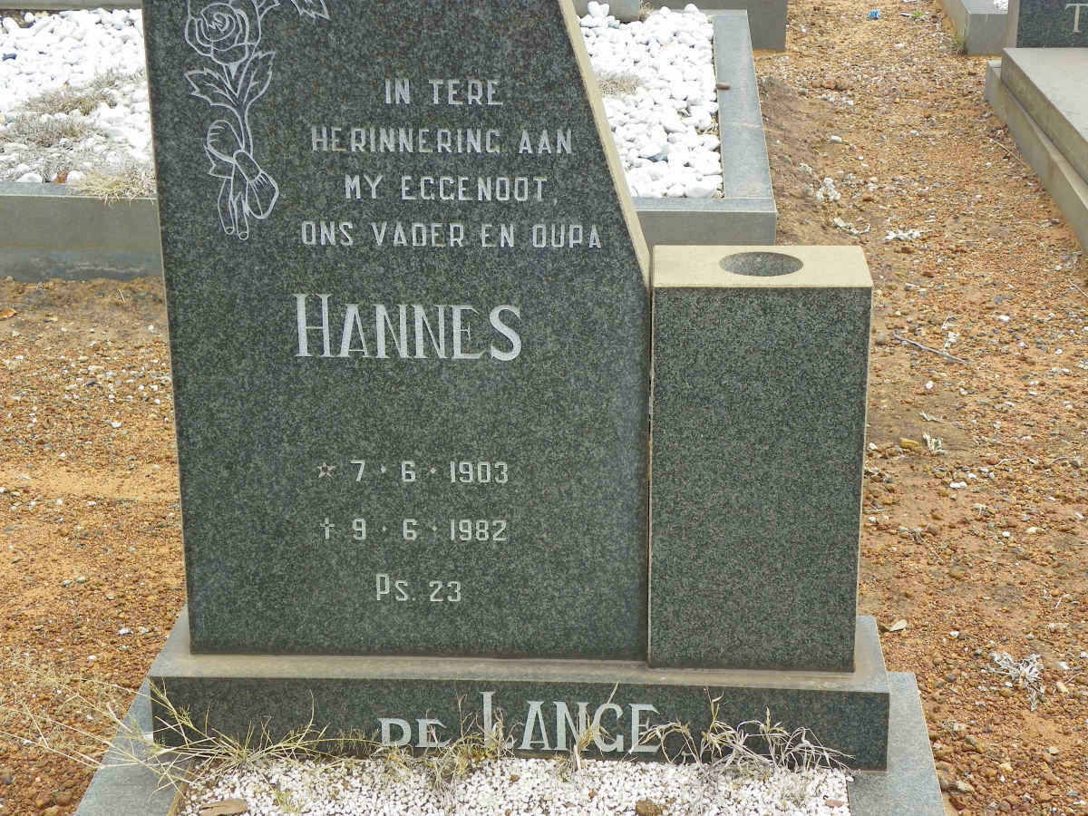 LANGE Hannes, de 1903-1982