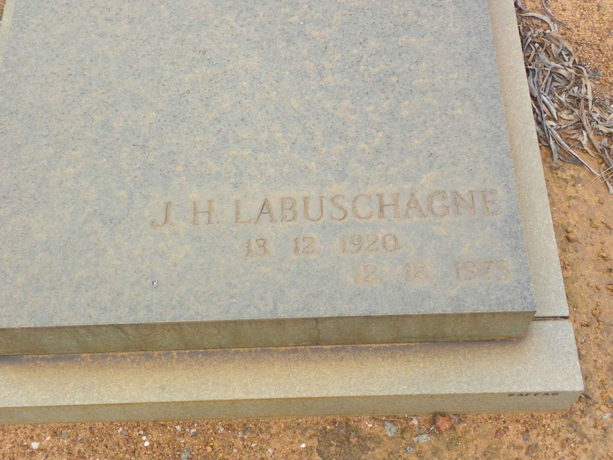LABUSCHAGNE J.H. 1920-1973 #2