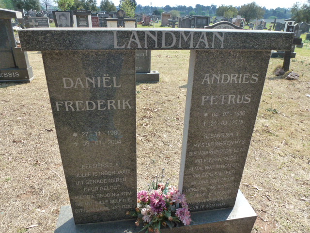 LANDMAN Andries Petrus 1956-2015 :: LANDMAN Daniel Frederik 1980-2004
