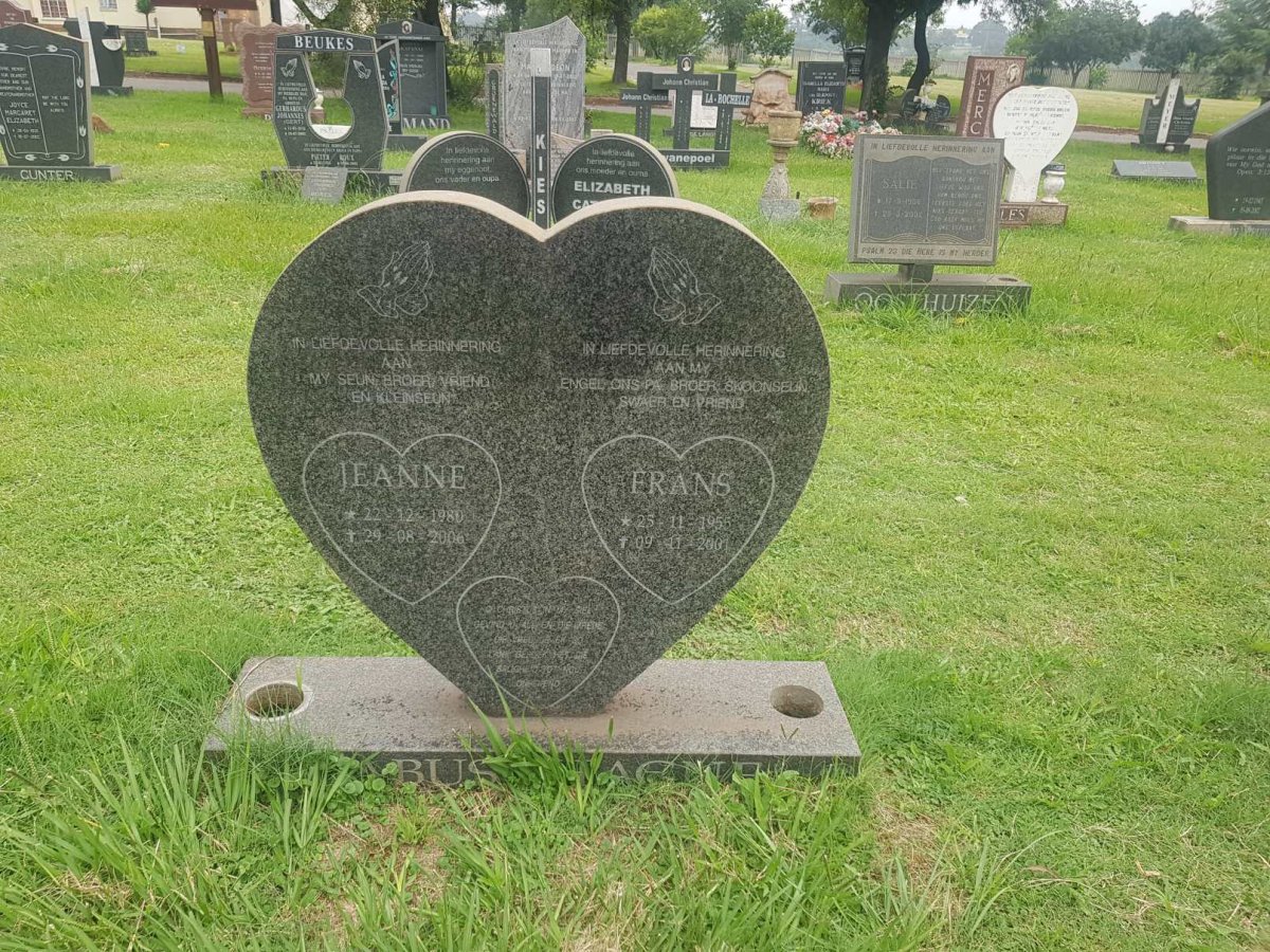LABUSCHAGNE Frans 1955-2001 &amp; Jeanne 1980-2006