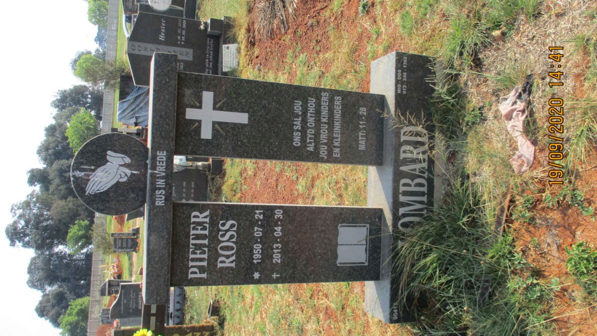 LOMBARD Pieter Ross 1950-2013