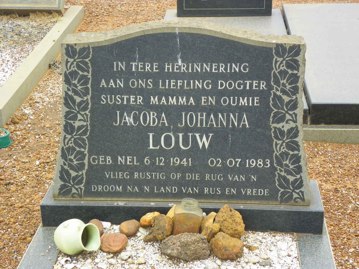 LOUW Jacoba Johanna nee NEL 1941-1983