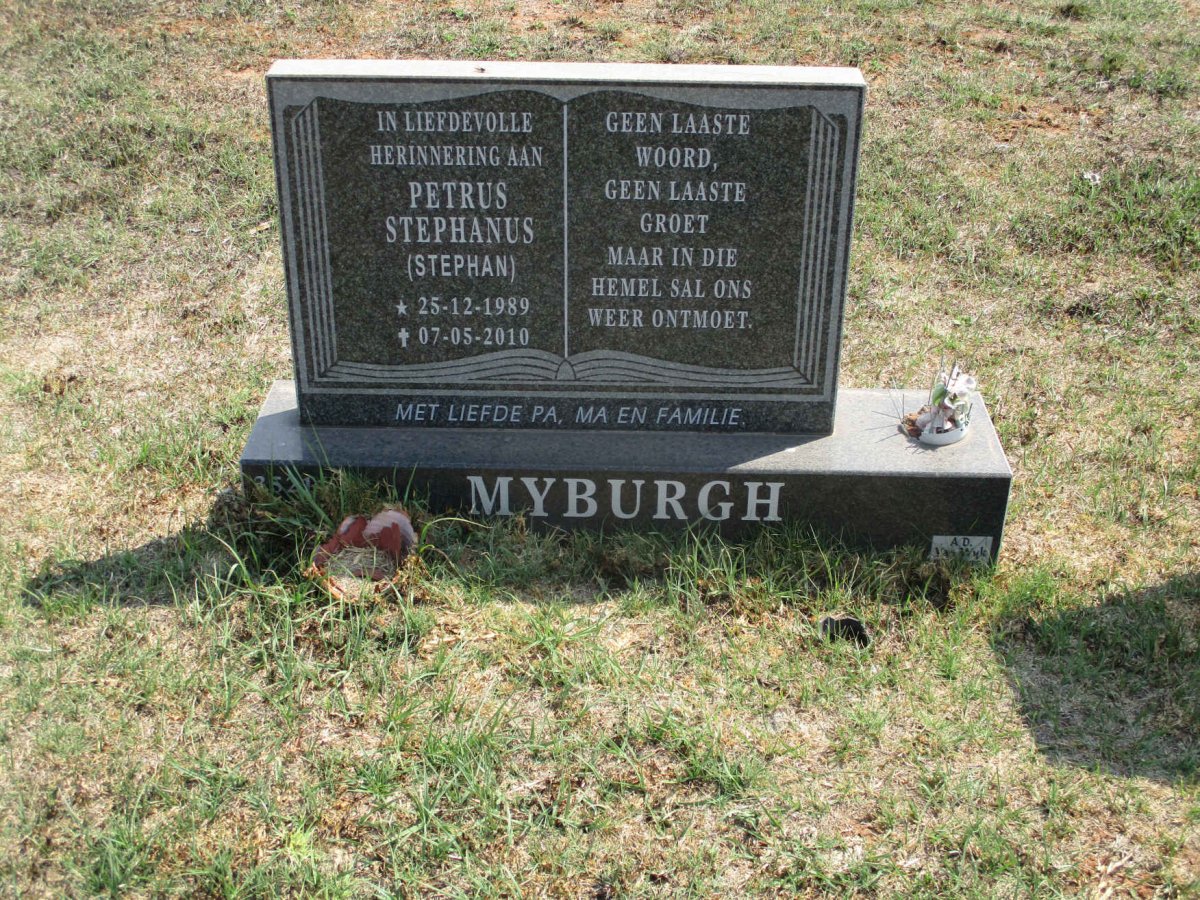 MYBURGH Petrus Stephanus 1989-2010