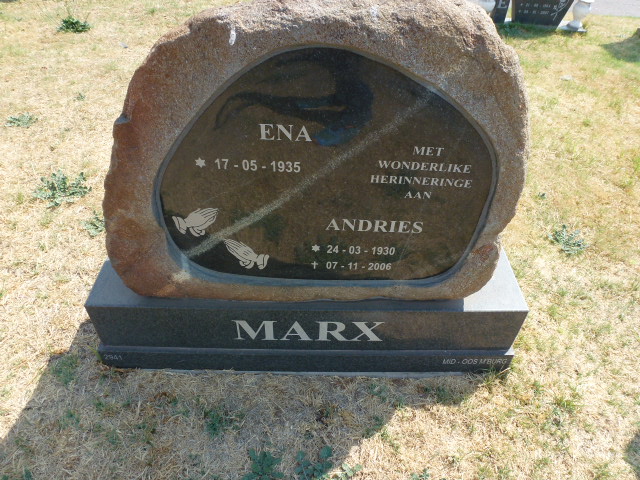 MARX Andries 1930-2006 &amp; Ena 1935-