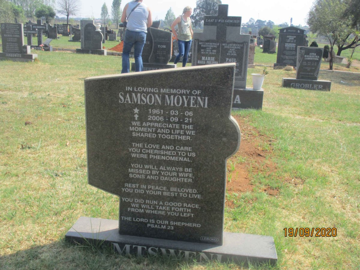 MTSWENI Samson Moyeni 1961-2006