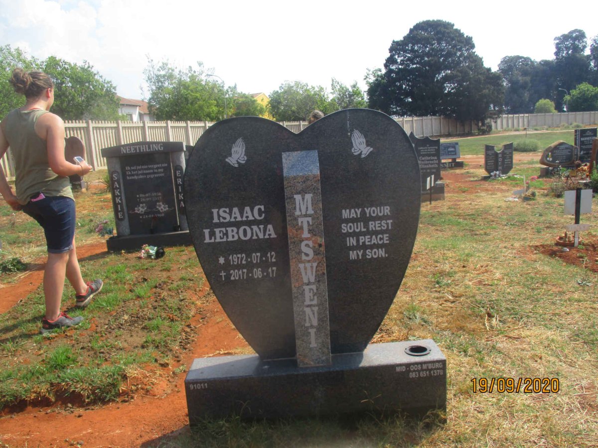 MTSWENI Isaac Lebona 1972-2017