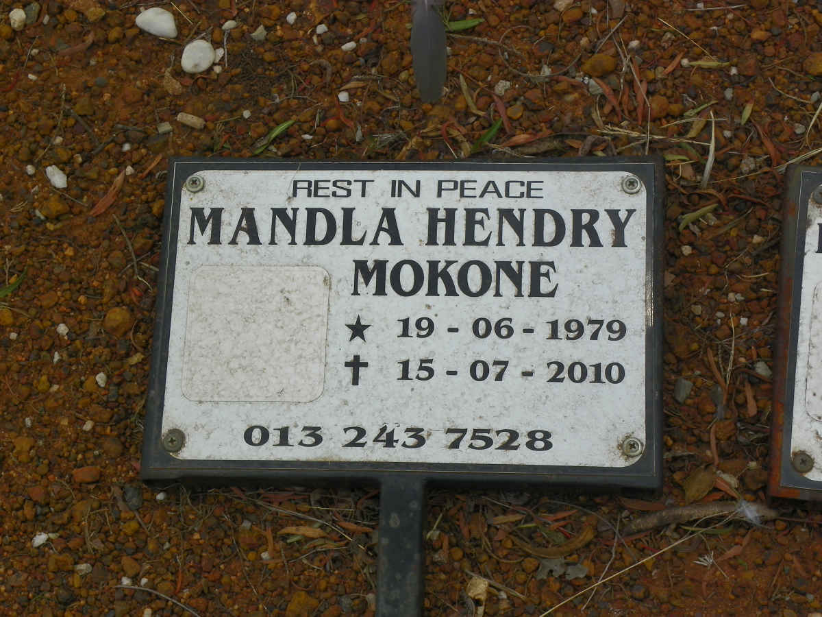 MOKONE Mandla Hendry 1979-2010