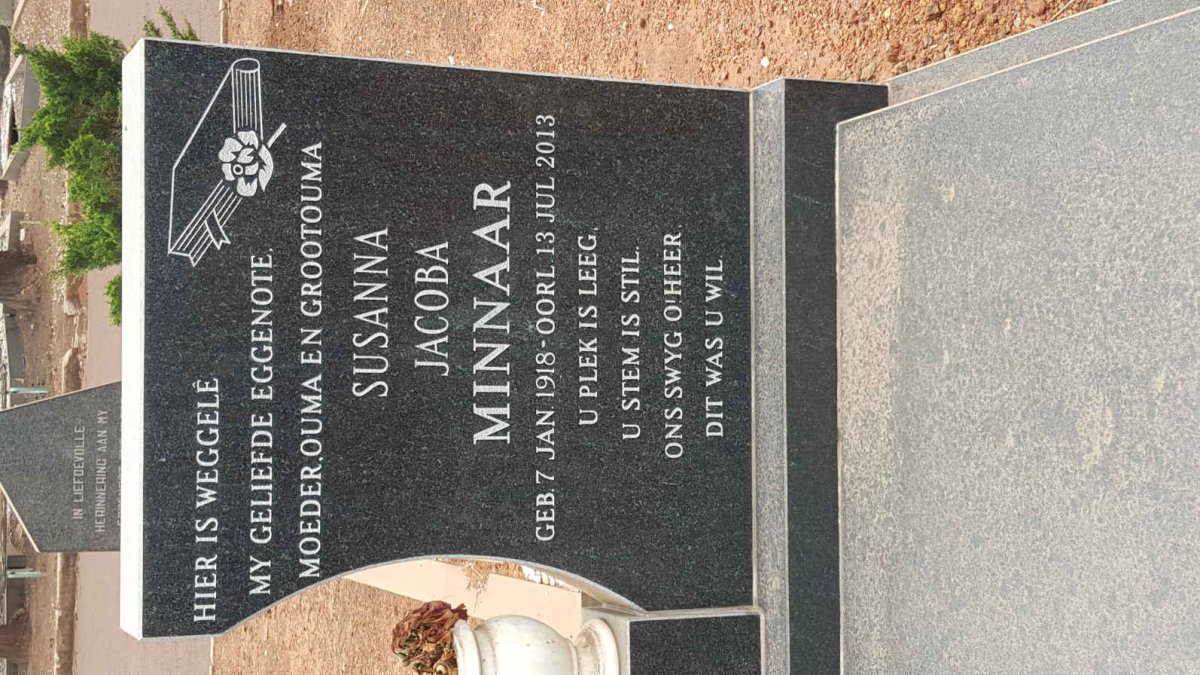 MINNAAR Wynand Johannes Pretorius 1906-1980 &amp; Susanna Jacoba 1918-2013 #2