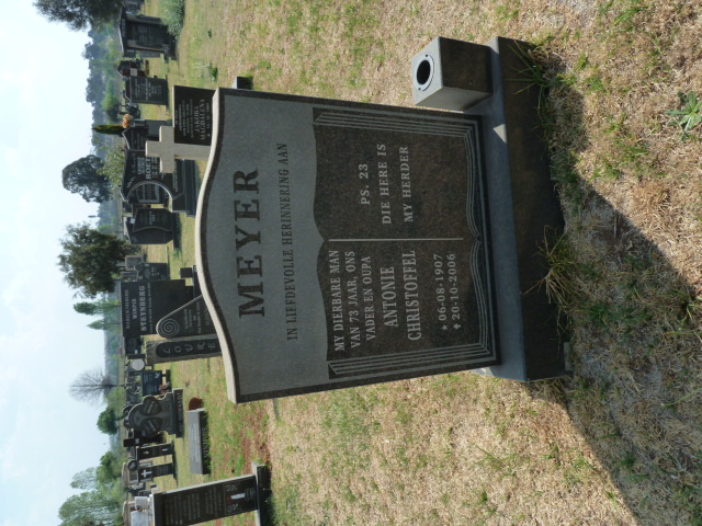 MEYER Antonie Christoffel 1907-2006